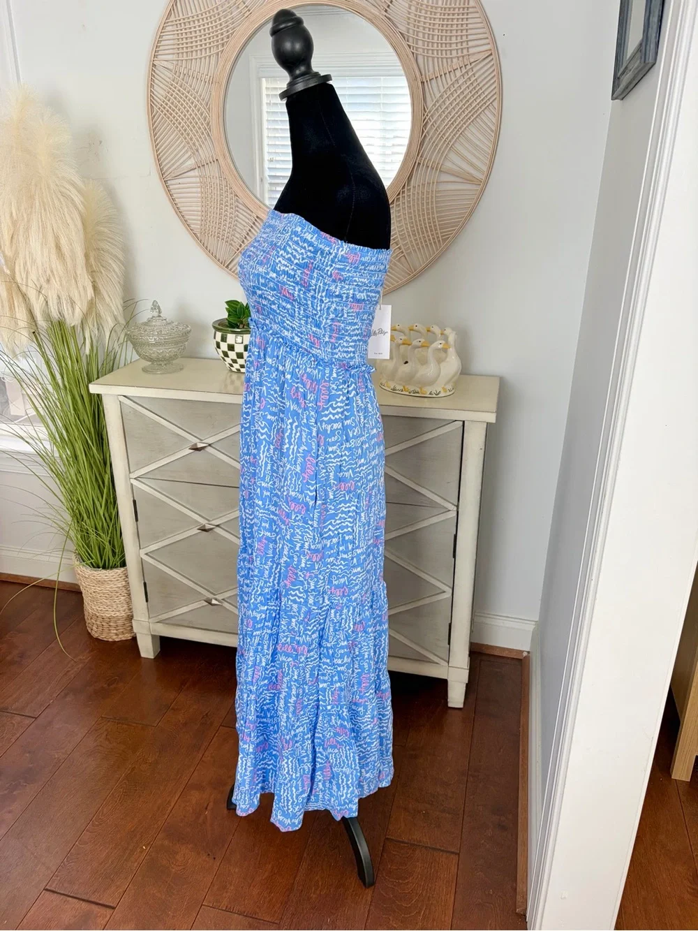 NWT Lilly Pulitzer Anali Strapless Maxi Swim Cover Up Dress - Picture 6 of 11